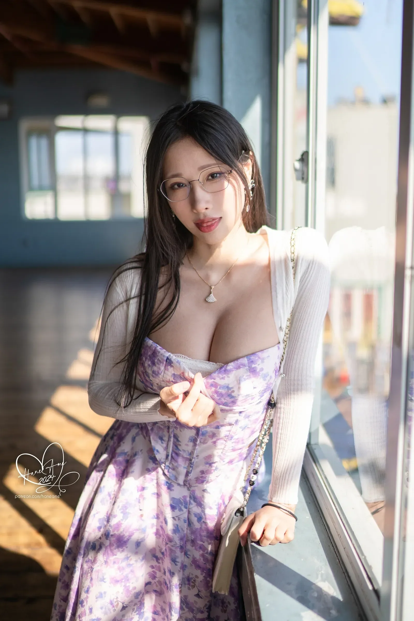 雨波_HaneAme – 波波日常 眼鏡女友 夏末回忆 [60张]-渣男图社