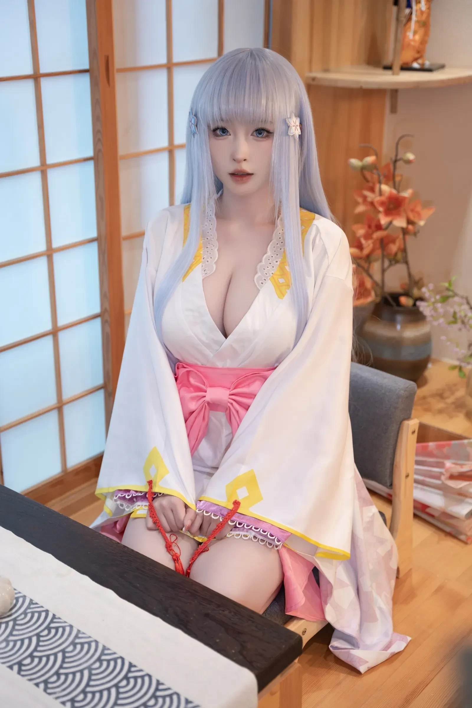 清水由乃 – 美少女万华镜 雪女原服 [58张]-渣男图社