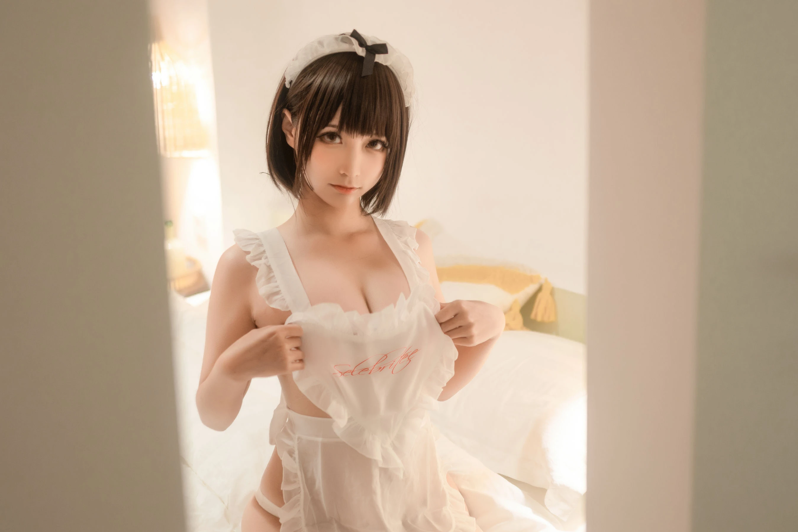 动漫博主蠢沫沫 – 爱心围裙 [38张]-渣男图社