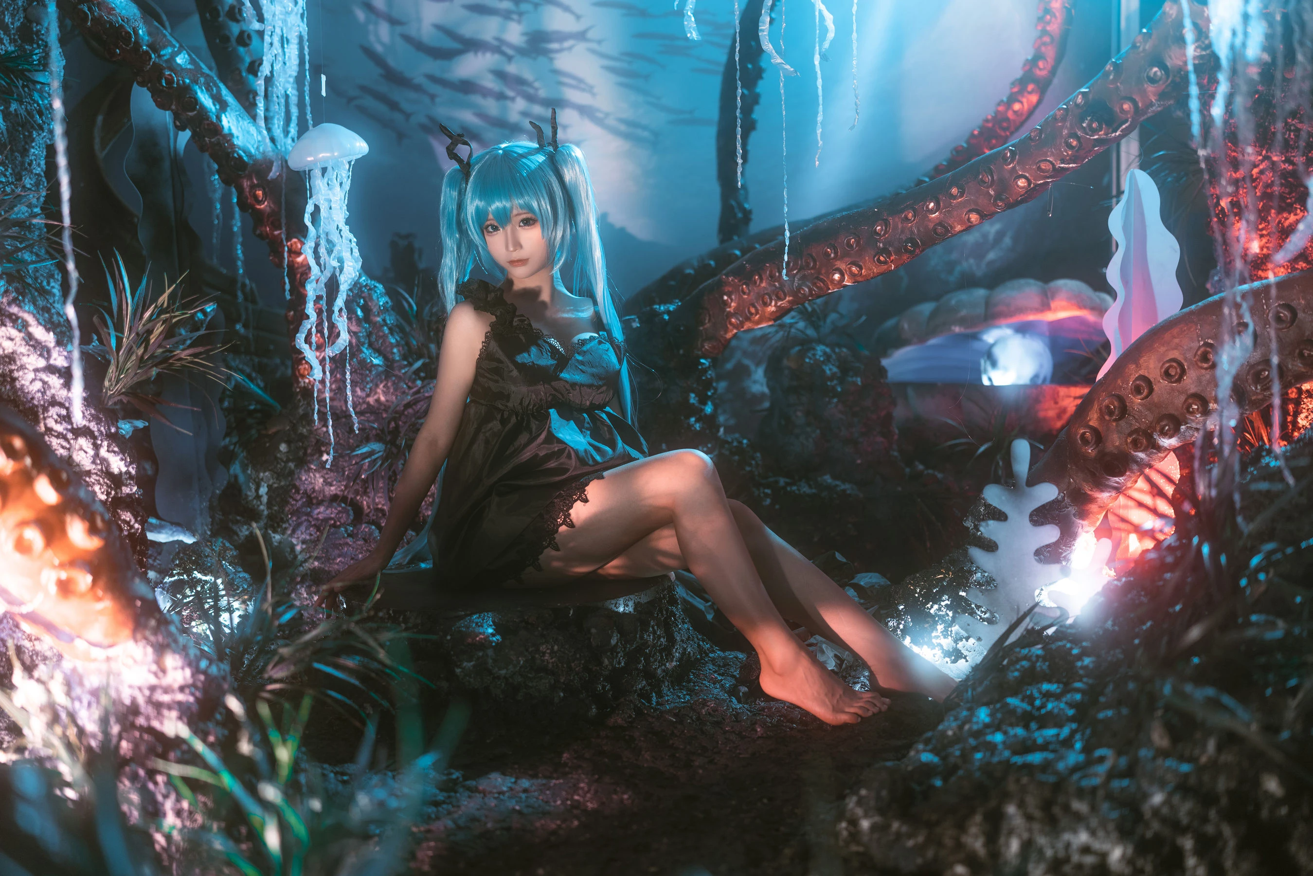 动漫博主蠢沫沫 – 深海少女 [44张]-渣男图社