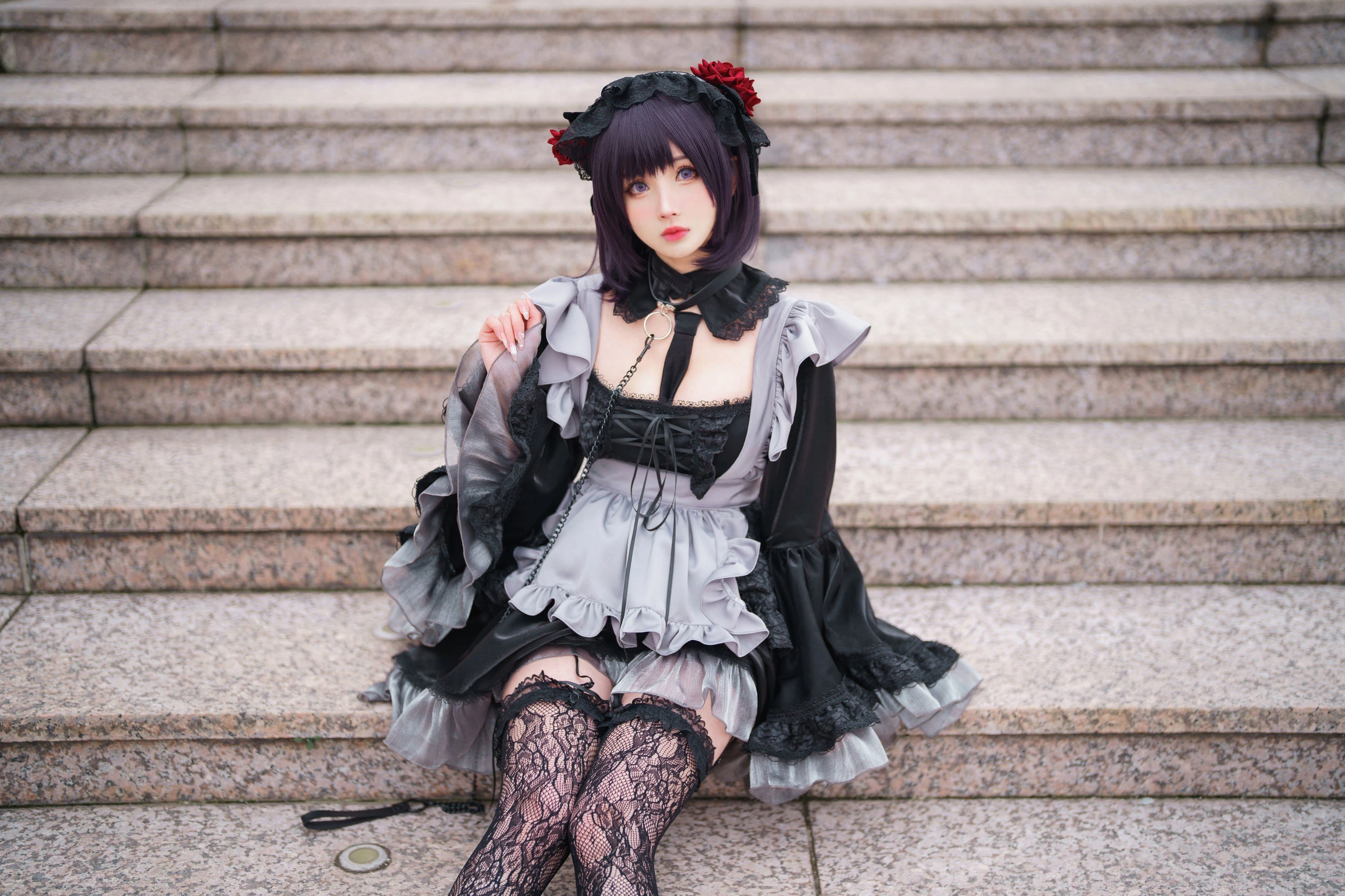 COS福利rioko凉凉子(肉扣热热子) – 黑江雫 漫展篇 海梦 [20张]-渣男图社