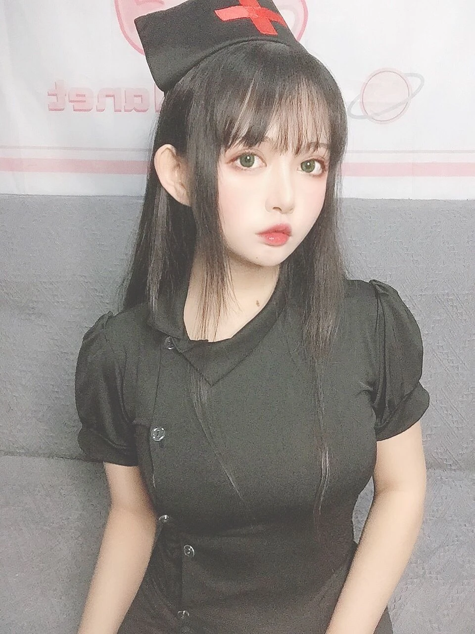 大眼萌妹黑猫猫OvO – 护士喵-渣男图社