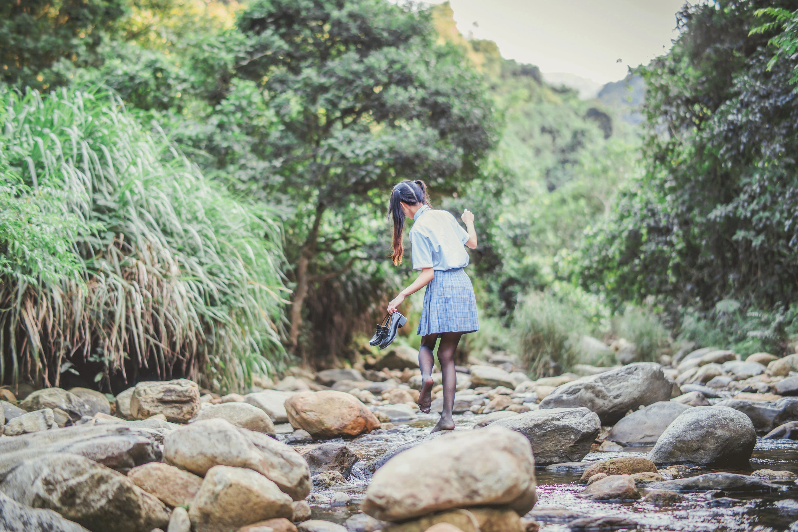 桜桃喵《校服少女COSPLAY湿身系列》-渣男图社