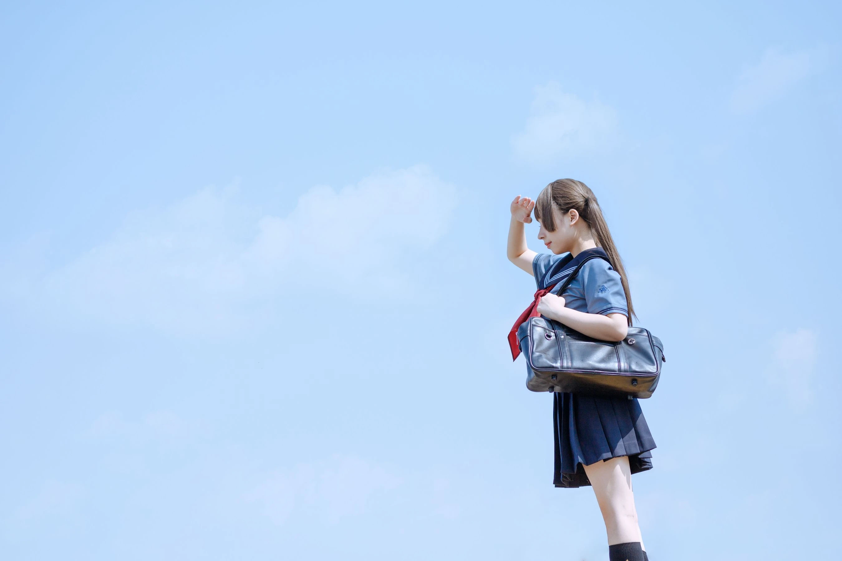 胡桃猫Kurumineko – 天台的爱之告白-渣男图社