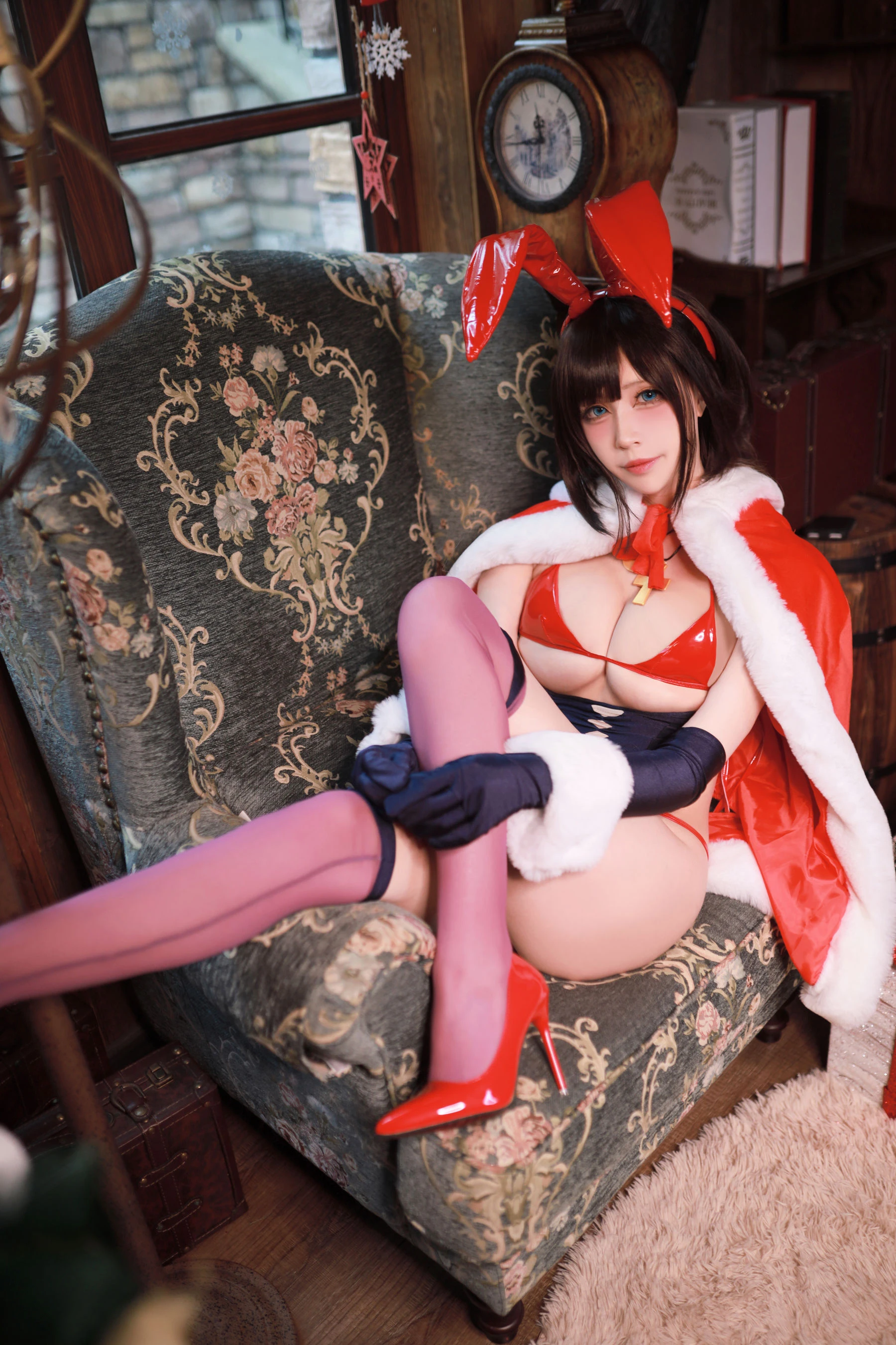 黑白御猫 – 魔太郎圣诞兔子-渣男图社