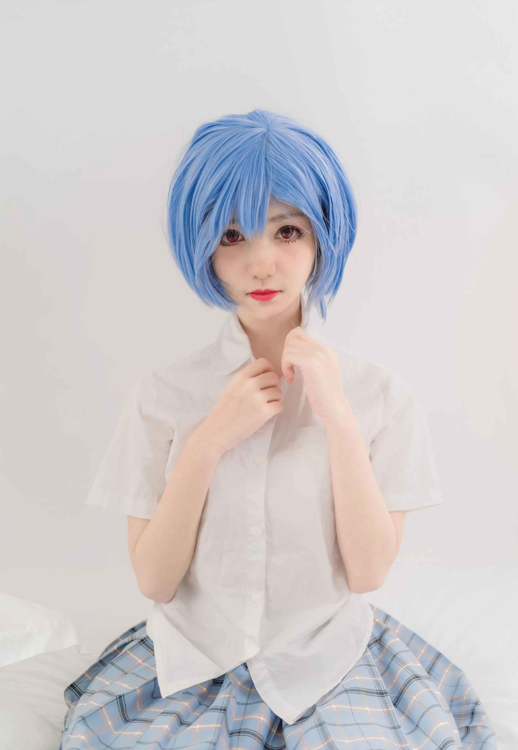 动漫博主南桃Momoko 绫波丽制服-渣男图社