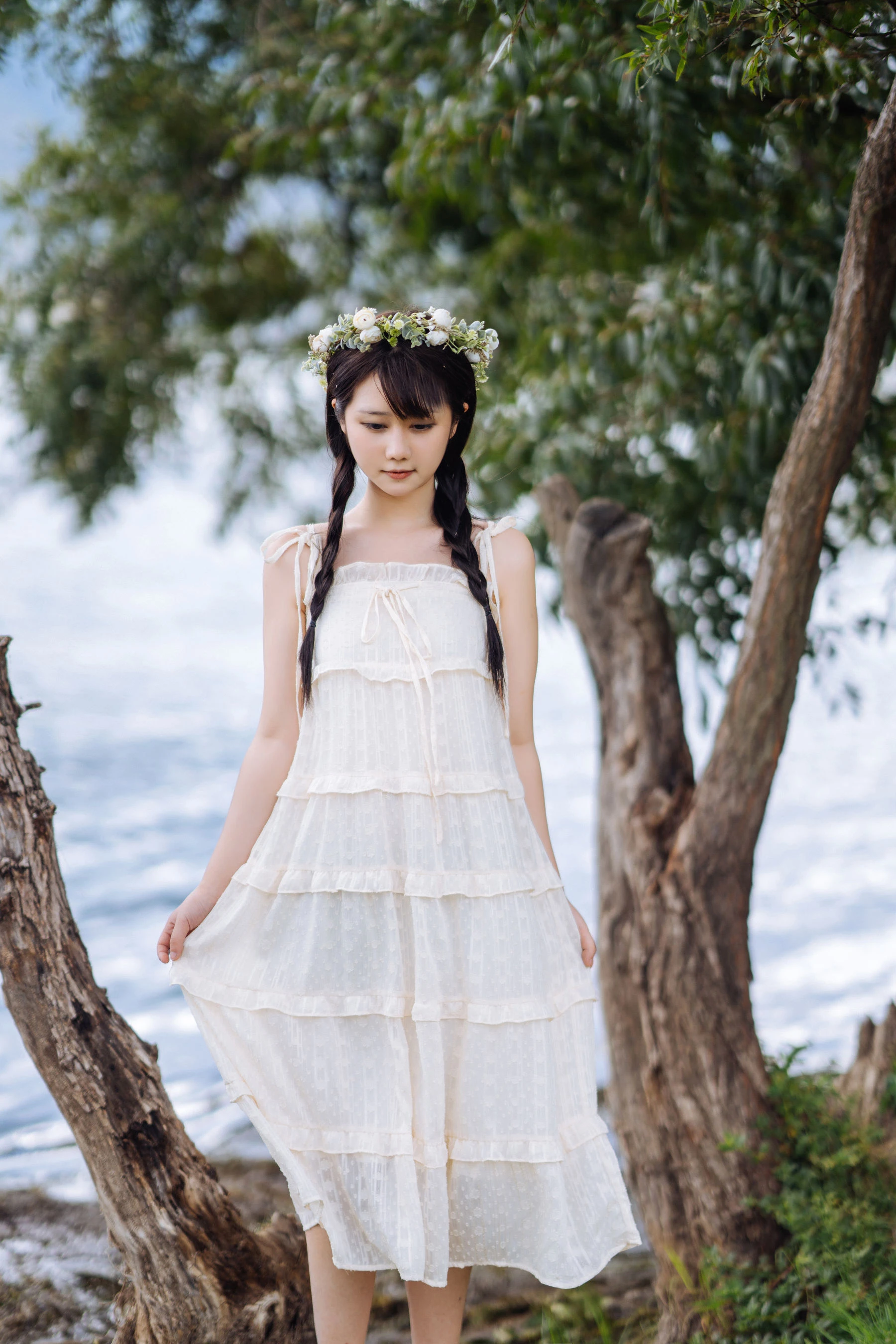 微博福利姬镜酱 – 静夏之花环女孩-渣男图社