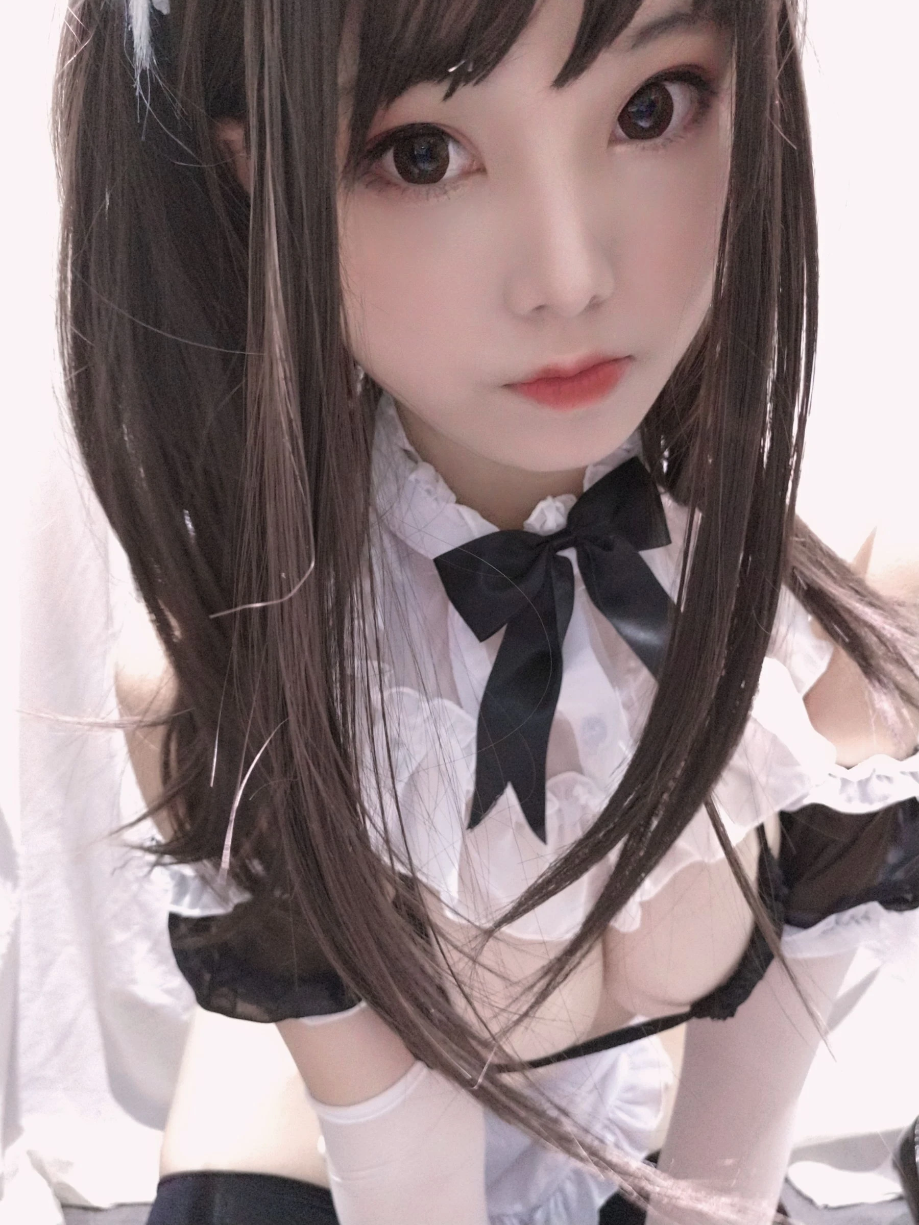 萌系小姐姐蜜汁猫裘 黑白女仆-渣男图社